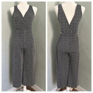 Caution to the Wind Jumper, Black, White, Cutouts, Wrap, Stretch, Checkered, S